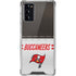 NFL Tampa Bay Buccaneers White Striped Galaxy Note20 5G Clear Case