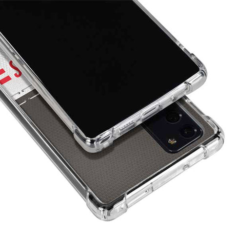 NFL Tampa Bay Buccaneers White Striped Galaxy Note20 5G Clear Case