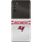 NFL Tampa Bay Buccaneers White Striped Galaxy S20 Fan Edition Skin