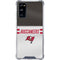 NFL Tampa Bay Buccaneers White Striped Galaxy S20 FE Clear Case