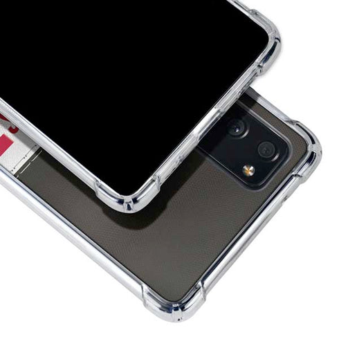 NFL Tampa Bay Buccaneers White Striped Galaxy S20 FE Clear Case