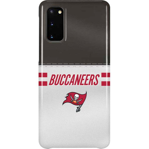 NFL Tampa Bay Buccaneers White Striped Galaxy S20 Lite Case