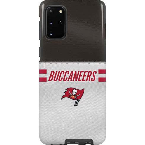 NFL Tampa Bay Buccaneers White Striped Galaxy S20 Plus Pro Case