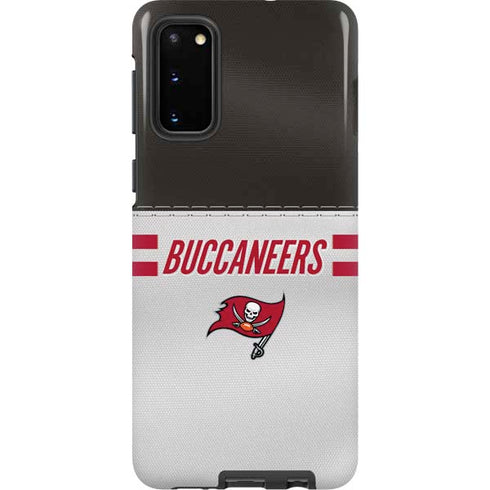 NFL Tampa Bay Buccaneers White Striped Galaxy S20 Pro Case