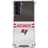 NFL Tampa Bay Buccaneers White Striped Galaxy S21 5G Clear Case