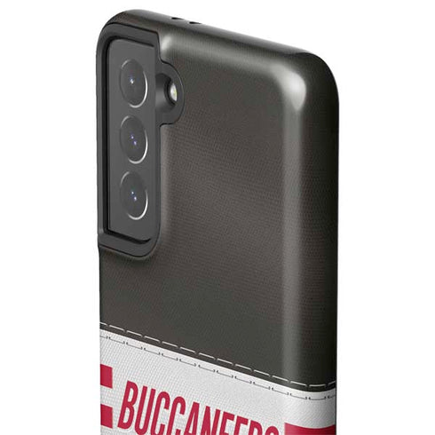 NFL Tampa Bay Buccaneers White Striped Galaxy S21 5G Pro Case
