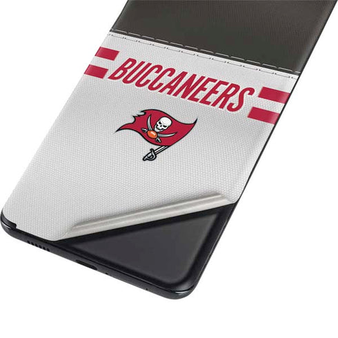 NFL Tampa Bay Buccaneers White Striped Galaxy S21 5G Skin