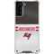 NFL Tampa Bay Buccaneers White Striped Galaxy S21 Plus 5G Clear Case