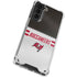 NFL Tampa Bay Buccaneers White Striped Galaxy S21 Plus 5G Clear Case