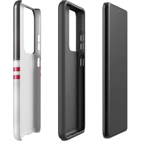 NFL Tampa Bay Buccaneers White Striped Galaxy S21 Ultra 5G Pro Case