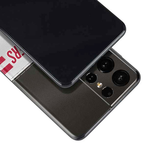 NFL Tampa Bay Buccaneers White Striped Galaxy S21 Ultra 5G Skin