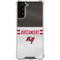 NFL Tampa Bay Buccaneers White Striped Galaxy S22 Plus Clear Case