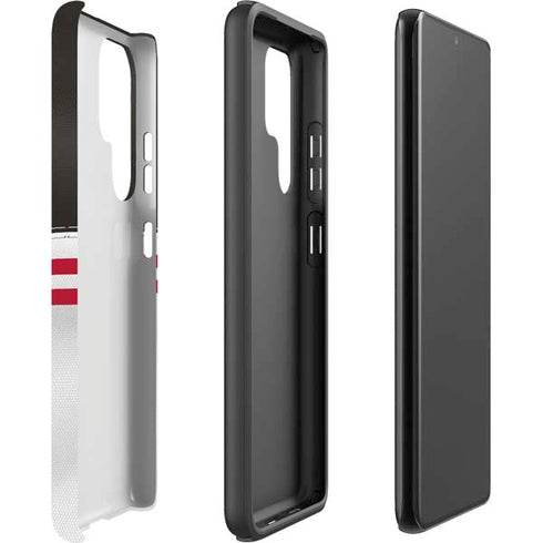 NFL Tampa Bay Buccaneers White Striped Galaxy S22 Ultra Pro Case