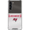 NFL Tampa Bay Buccaneers White Striped Galaxy S23 Plus Clear Case