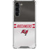 NFL Tampa Bay Buccaneers White Striped Galaxy S23 Plus Clear Case