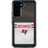 NFL Tampa Bay Buccaneers White Striped Galaxy S23 Plus Waterproof Case