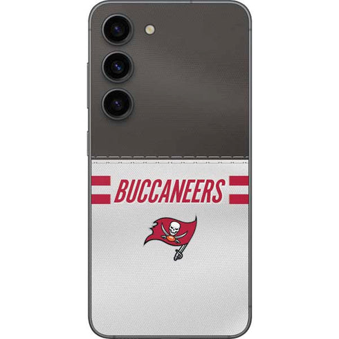 NFL Tampa Bay Buccaneers White Striped Galaxy S23 Skin