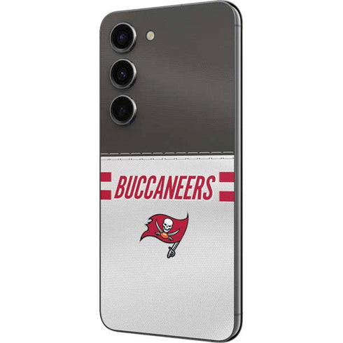 NFL Tampa Bay Buccaneers White Striped Galaxy S23 Skin