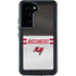 NFL Tampa Bay Buccaneers White Striped Galaxy S23 Waterproof Case