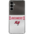 NFL Tampa Bay Buccaneers White Striped Galaxy S24 Plus Clear Case