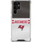 NFL Tampa Bay Buccaneers White Striped Galaxy S24 Ultra Clear Case