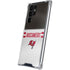 NFL Tampa Bay Buccaneers White Striped Galaxy S24 Ultra Clear Case