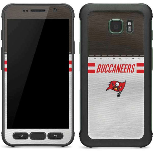 NFL Tampa Bay Buccaneers White Striped Galaxy S7 Active Skin