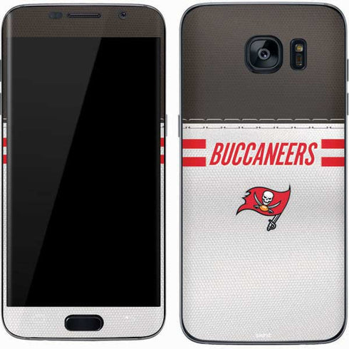 NFL Tampa Bay Buccaneers White Striped Galaxy S7 Skin