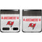 NFL Tampa Bay Buccaneers White Striped Galaxy Z Flip Skin
