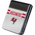 NFL Tampa Bay Buccaneers White Striped Galaxy Z Flip5 5G Skin