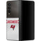 NFL Tampa Bay Buccaneers White Striped Galaxy Z Fold3 5G Skin