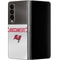 NFL Tampa Bay Buccaneers White Striped Galaxy Z Fold4 5G Skin