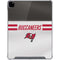 NFL Tampa Bay Buccaneers White Striped iPad Pro 12.9in (2020) Clear Case