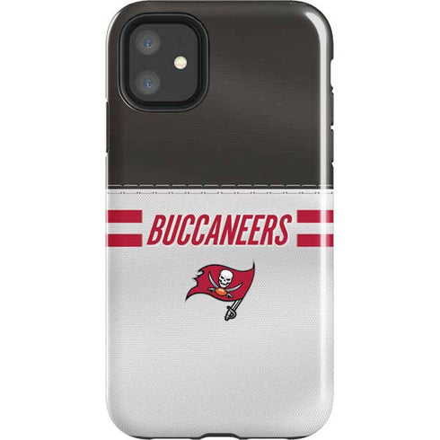 NFL Tampa Bay Buccaneers White Striped iPhone 11 Impact Case