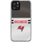 NFL Tampa Bay Buccaneers White Striped iPhone 11 Pro Clear Case