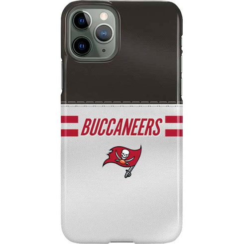 NFL Tampa Bay Buccaneers White Striped iPhone 11 Pro Lite Case