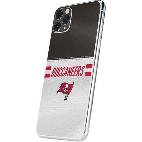 NFL Tampa Bay Buccaneers White Striped iPhone 11 Pro Max Skin