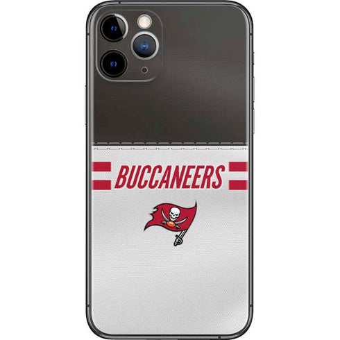 NFL Tampa Bay Buccaneers White Striped iPhone 11 Pro Skin