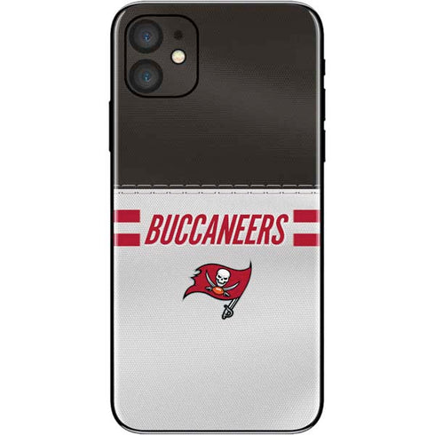 NFL Tampa Bay Buccaneers White Striped iPhone 11 Skin