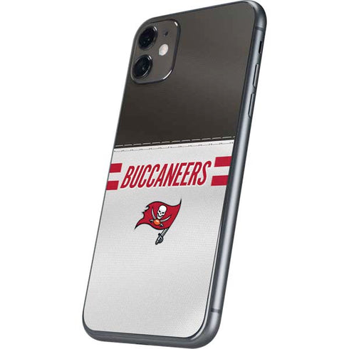 NFL Tampa Bay Buccaneers White Striped iPhone 11 Skin