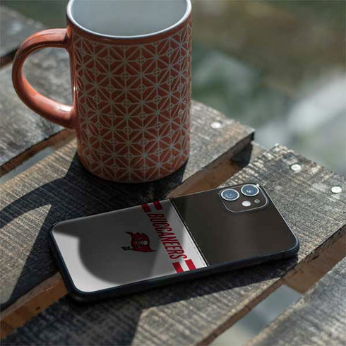 NFL Tampa Bay Buccaneers White Striped iPhone 11 Skin