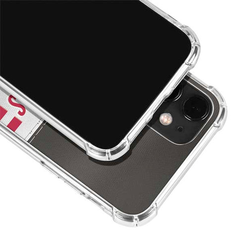 NFL Tampa Bay Buccaneers White Striped iPhone 12 Clear Case