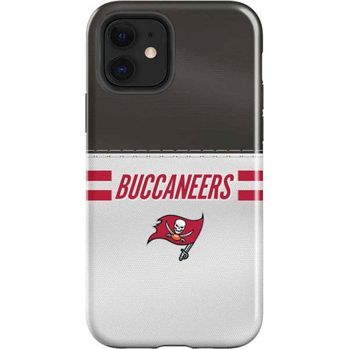 NFL Tampa Bay Buccaneers White Striped iPhone 12 Impact Case