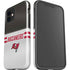 NFL Tampa Bay Buccaneers White Striped iPhone 12 Mini Impact Case