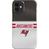 NFL Tampa Bay Buccaneers White Striped iPhone 12 Mini Lite Case