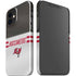 NFL Tampa Bay Buccaneers White Striped iPhone 12 Mini Lite Case