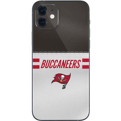NFL Tampa Bay Buccaneers White Striped iPhone 12 Mini Skin