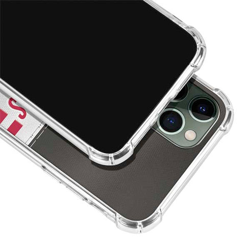 NFL Tampa Bay Buccaneers White Striped iPhone 12 Pro Clear Case