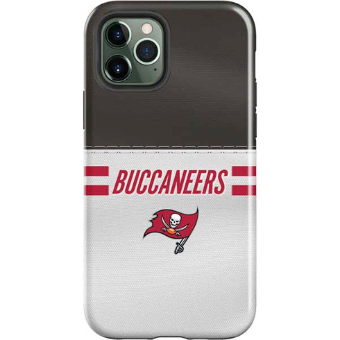NFL Tampa Bay Buccaneers White Striped iPhone 12 Pro Impact Case