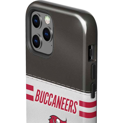 NFL Tampa Bay Buccaneers White Striped iPhone 12 Pro Impact Case